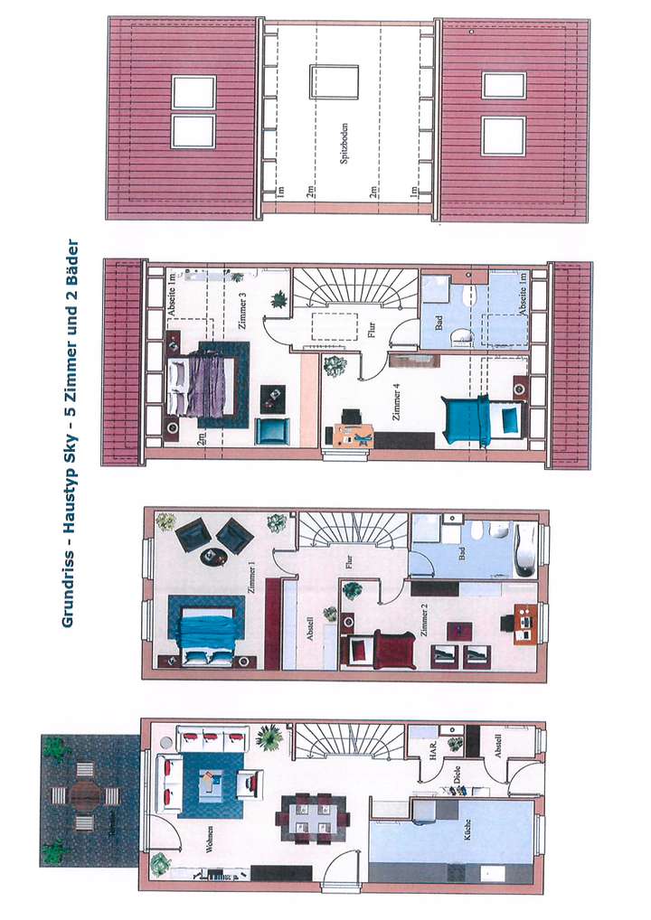 Grundriss SKY mit 5 Zimmer