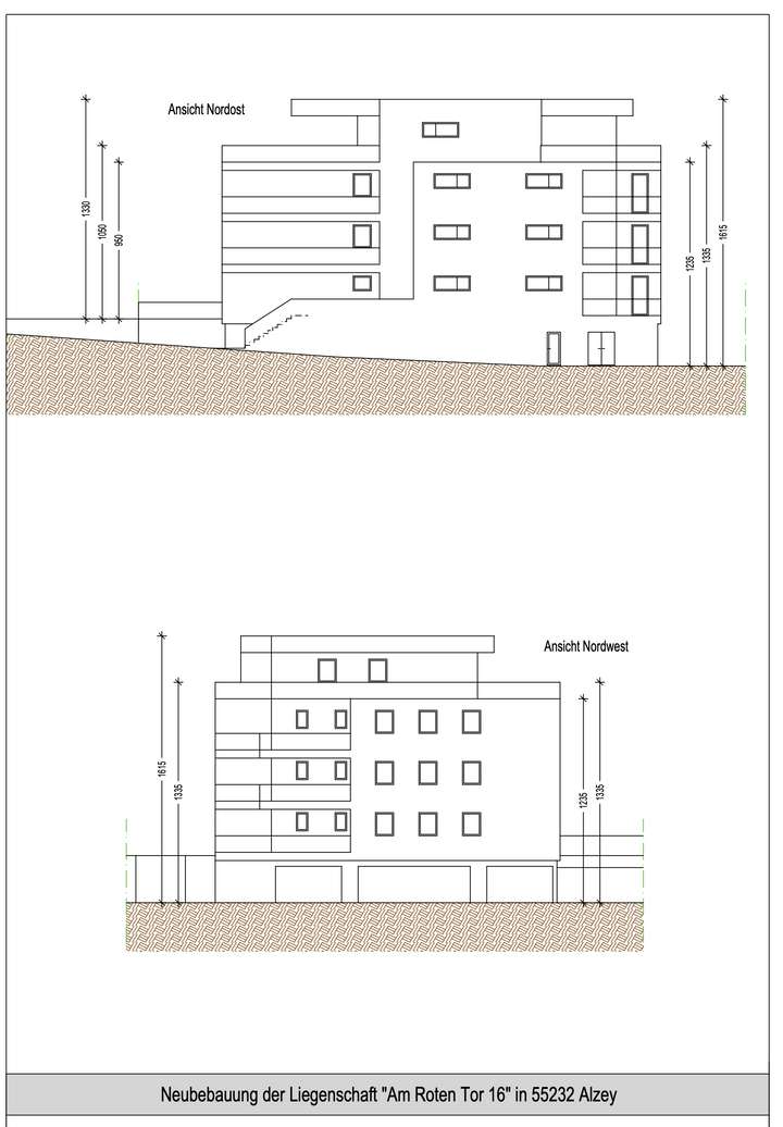 Vorkonzept Neu Ansicht NO NW