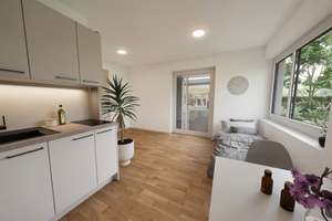 Neubau Studentenappartement im Erdgeschoss mit Terrasse und privatem Garten zur Kapitalanlage
