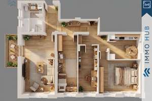 ++ PKW-Stellplatz, Balkon, Parkett! Familienfreundliche 4-Raum-Wohnung mit 121 m² ++ – Die vollständige Adresse der Immobilie erhältst du vom Anbieter., 4349 Thekla, Leipzig – Vorschaubild 15