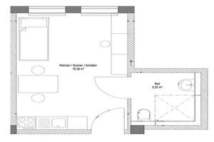 Apartment am Campus – Alträcknitz 12, 1217 Räcknitz/Zschertnitz, Dresden – Vorschaubild 2