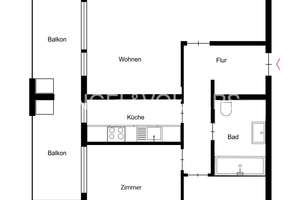 Ansprechende 3-Zimmer-Wohnung mit sonnigem Balkon und Blick ins Grüne – Die vollständige Adresse der Immobilie erhältst du vom Anbieter., 50739 Longerich, Köln – Vorschaubild 6