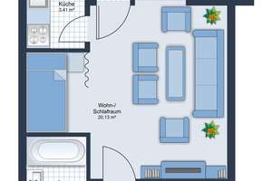 Charmante 1-Zimmer-Wohnung mit Balkon in begehrter Lage von München-Bogenhausen! – Die vollständige Adresse der Immobilie erhältst du vom Anbieter., 81927 Englschalking, München – Vorschaubild 9