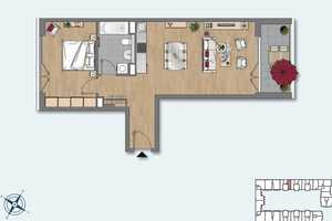 2-Zimmerwohnung mit Einbauküche und Balkon – Heidestraße 21, 10557 Berlin – Vorschaubild 10