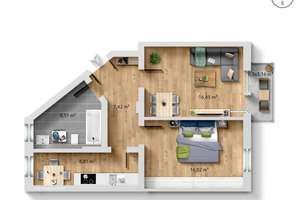 Bezugsfreie Zweiraumwohnung mit Balkon und Stellplatz in bester Lage