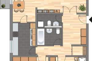 Demnächst frei! 3-Zimmer-Wohnung in Wolfsburg Westhagen – Plauener Straße 4, 38444 Westhagen, Wolfsburg – Vorschaubild 2