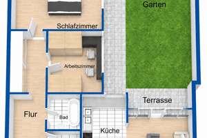 WOHNEN IM GRÜNEN! ATTRAKTIVE 3-ZIMMER-EG-WOHNUNG MIT GARTENHOF UND TG.-STELLPLATZ – Die vollständige Adresse der Immobilie erhältst du vom Anbieter., 90471 Langwasser Nordwest, Nürnberg – Vorschaubild 14