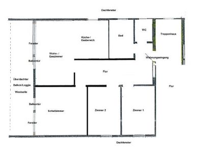 Gut geschnittene, großzügige 4-Zimmer Wohnung in Horb-Dettingen mit Balkon/Loggia