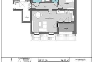 Neubauwohnung mit Loggia: Moderne 2-Zimmer im Dachgeschoss – Kreuzstraße 25, 4103 Zentrum-Ost, Leipzig – Vorschaubild 11