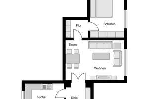 Langjährig vermietete 2-Zimmer-Wohnung mit Garage  - ruhige Lage in Bochum-Gerthe – Kornweg 3, 44805 Gerthe, Bochum – Vorschaubild 8