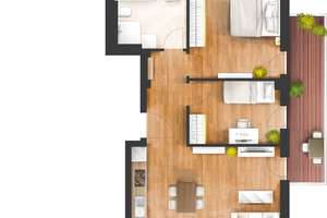 Reduziert - Moderne 3-Zimmer-Wohnung mit zwei Balkonen und durchdachtem Grundriss – Die vollständige Adresse der Immobilie erhältst du vom Anbieter., 80689 Blumenau, München – Vorschaubild 4