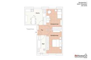 Moderne, großzügige 2-Zimmer-Dachgeschosswohnung in zentraler Lage von Düsseldorf-Oberbilk – Borsigstraße  7, 40227 Oberbilk, Düsseldorf – Vorschaubild 15