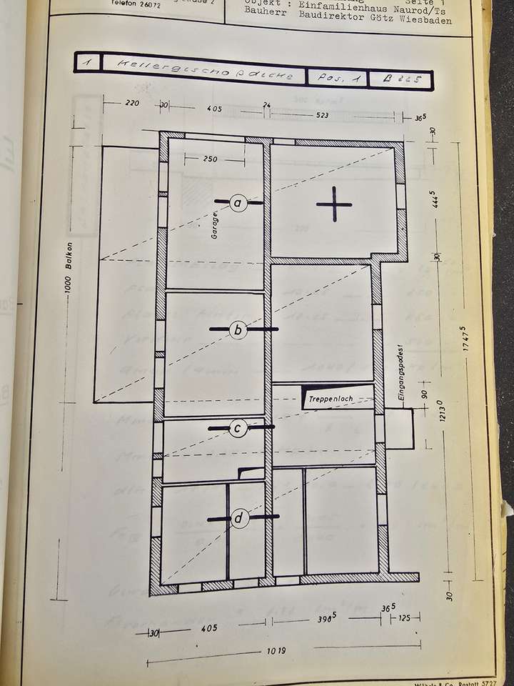 Grundriss Hanggeschoss