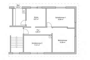 3-Zimmer-Dachgeschosswohnung in gepflegtem Mehrfamilienhaus – Im Heidkampe 87, 30659 Bothfeld, Hannover – Vorschaubild 4