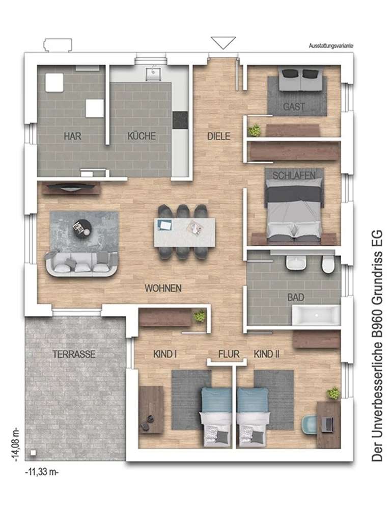 Immobilie in Offenbach-Hundheim - Klassischer Bungalow mit 125 m² Elegant und zeitlos schön!!Massiv und Schlüsselfertig!! - Bild 1