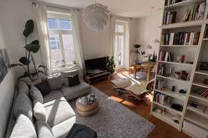 Helle und voll möblierte 2.5 Zimmer- Altbauwohnung mit Südbalkon - 9 bis 12 Monate Untermiete  – München – Vorschaubild 5
