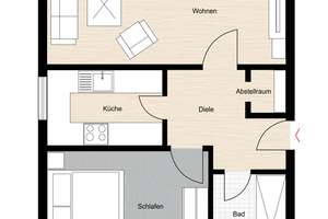 Moderne 2-Zimmer-Wohnung mit Südbalkon – Liedberger Straße 20, 41238 Giesenkirchen-Mitte, Mönchengladbach – Vorschaubild 14