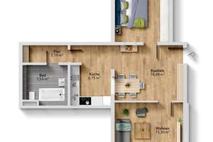 Wohnen mit Charakter – Individuelle 2-Raumwohnung im modernen Objekt – Helbersdorfer Straße 104 b, 9120 Helbersdorf, Chemnitz – Vorschaubild 13