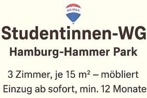 3 Möbliertes Zimmer in moderner Mädchen-WG am Hammer Park – Erstbezug nach Kernsanierung – Die vollständige Adresse der Immobilie erhältst du vom Anbieter., 20535 Hamm, Hamburg – Vorschaubild 2
