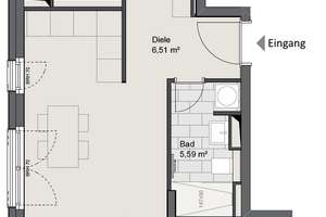 3 Zimmer Wohnung in Wiesbaden Biebrich als Zweitbezug – Albert-Schweitzer-Allee 7, 65203 Biebrich, Wiesbaden – Vorschaubild 4