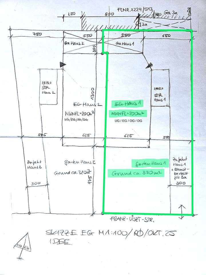 Bebauungskozept zwei DHH