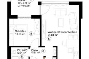 Neuwertige 2-Zi-Wohnung (Bj. 2021) mit EBK & Aufzug in Pforzheim-Hohenwart – Die vollständige Adresse der Immobilie erhältst du vom Anbieter., 75181 Hohenwart, Pforzheim – Vorschaubild 13