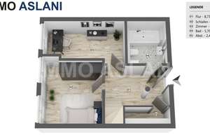 Modernisierte Altbau-Maisonette mit Balkon & TG-Stellplatz in Leipzig-Südost – Die vollständige Adresse der Immobilie erhältst du vom Anbieter., 4299 Stötteritz, Leipzig – Vorschaubild 5