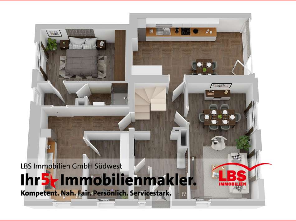 3 D Animationsplan Erdgeschoss