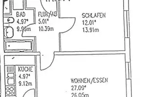 BEZUGSFREI! Ruhige Lage! 2-Raum-Wohnung mit Separate Küche und Tiefgarage, zu verkaufen! – Dresden – Vorschaubild 12