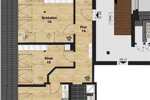 Ganz oben! ETW im Dachgeschoss + Parkett + Lift + Wanne & Dusche + 13 m² Dachloggia + große Küche – Elisabethstraße 32, 4315 Volkmarsdorf, Leipzig – Vorschaubild 6