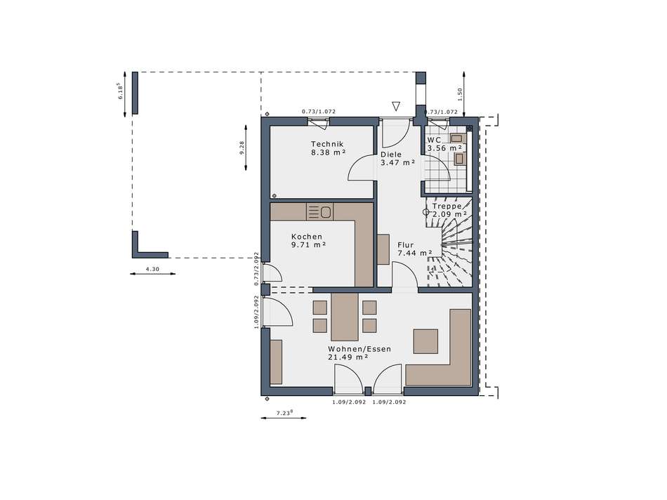 Grundriss Erdgeschoss