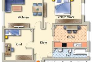 Schön! Gemütlich und renoviert! Große 3,5 Raum Wohnung in GE-Rotthausen! – Schulz-Briesen-Straße 6, 45884 Rotthausen, Gelsenkirchen – Vorschaubild 5