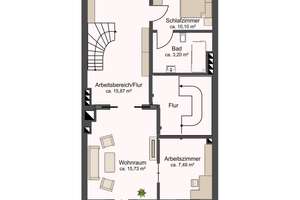 Gepflegtes Altbremer Haus mit großem Garten in ruhiger Lage in Schwachhausen – Die vollständige Adresse der Immobilie erhältst du vom Anbieter., 28211 Radio Bremen, Bremen – Vorschaubild 48
