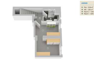 Außergewöhnliche Maisonette in Stuttgart-Süd, hochwertig saniert, separater Eingang + Stellplatz – Die vollständige Adresse der Immobilie erhältst du vom Anbieter., 70178 Karlshöhe, Stuttgart – Vorschaubild 14