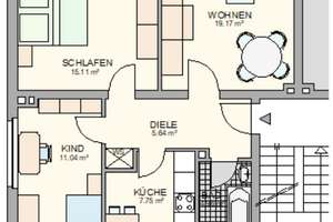 Ruhig gelegene 3-Zimmer-Wohnung – Altstr. 41, 45359 Schönebeck, Essen – Vorschaubild 5