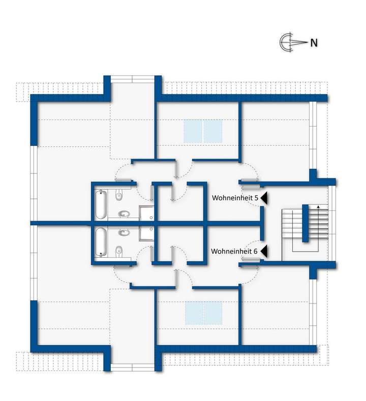 Grundrissskizze Dachgeschoss
