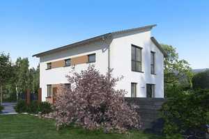 MODERNES EINFAMILIENHAUS MIT VERSETZTEM PULTDACH – Rhein-Sieg-Kreis – Vorschaubild 1