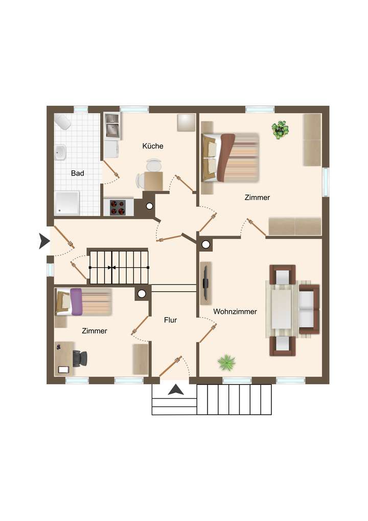 Grundriss Erdgeschoß