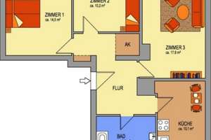 Gepflegte 3-Zimmer-Wohnung im 2. OG in Berlin-Pankow – Haßfurter Weg 16, 13189 Pankow (Ortsteil), Berlin – Vorschaubild 8