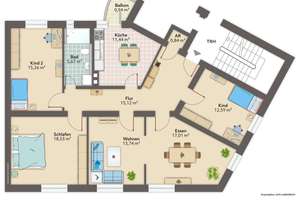 Modernisierte 4-Zimmer-Wohnung mit Balkon in Bremerhaven-Geestemünde! – Alfred-Balzer-Straße 2, 27570 Geestemünde, Bremerhaven – Vorschaubild 8