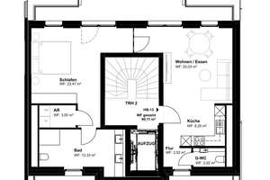 Penthouse Neubau Erstbezug:  Exklusives Leben über den Dächern Bremens, 2 Zimmer,in Haus B – Die vollständige Adresse der Immobilie erhältst du vom Anbieter., 28207 Hastedt, Bremen – Vorschaubild 9