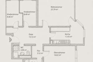 4-ZIMMER-WOHNUNG MIT BALKON IN BEGEHRTER LAGE VON GÖGGINGEN – Die vollständige Adresse der Immobilie erhältst du vom Anbieter., 86199 Göggingen-Nordost, Augsburg – Vorschaubild 13