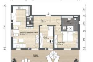 Stilvoll wohnen in Moosach: moderne 3-Zimmer-Neubauwohnung mit großem Sonnenbalkon & TG-Stellplatz – 80992 Alt-Moosach, München – Vorschaubild 21