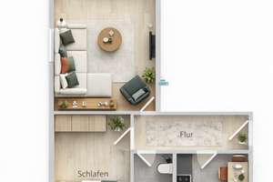 ‼️ Attraktive 2-Zimmer-Wohnung mit Balkon in beliebter Lage von Osnabrück-Wüste‼️ – Die vollständige Adresse der Immobilie erhältst du vom Anbieter., 49080 Wüste, Osnabrück – Vorschaubild 2