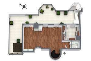 Stilvolle Penthouse-Maisonette mit privater Dachterrasse und Haus-im-Haus-Charakter – Die vollständige Adresse der Immobilie erhältst du vom Anbieter., 47799 Cracau, Krefeld – Vorschaubild 20