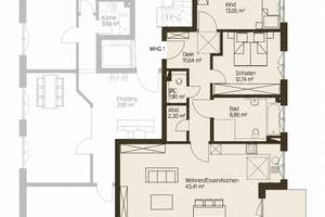 Gartenwohnung – Die vollständige Adresse der Immobilie erhältst du vom Anbieter., 76228 Hohenwettersbach, Karlsruhe – Vorschaubild 4