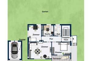 Zweifamilienhaus in ruhiger Lage mit schönem Garten – Ludwigsburg (Kreis) – Vorschaubild 12