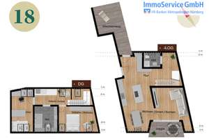 3,5-Zi.-Maisonette im Stadtteil St. Johannis. / Baubeginn erfolgt und bereits über 60% verkauft! – Schnieglinger Str. 12, 90419 Sandberg, Nürnberg – Vorschaubild 2