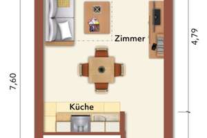 5,21 % Rendite - Vermietete 1-Zimmer-Wohnung mit Blick in die Natur zum Kauf in Mainz-Marienborn – Die vollständige Adresse der Immobilie erhältst du vom Anbieter., 55127 Marienborn, Mainz – Vorschaubild 10