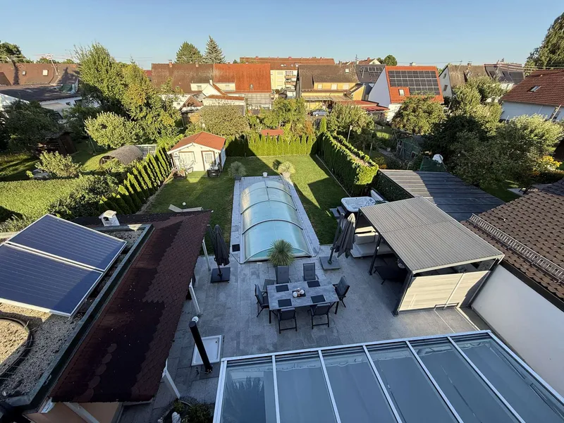 Ausblick aus DG auf Landschaft